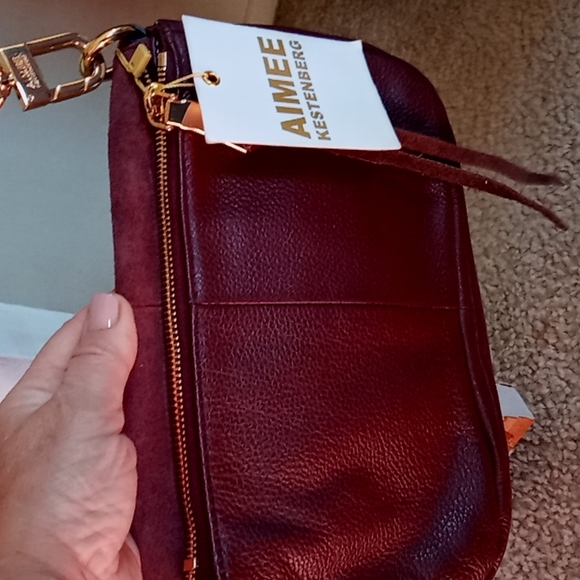 Aimee Ketenberg billy cross body burgundy - Picture 4 of 6
